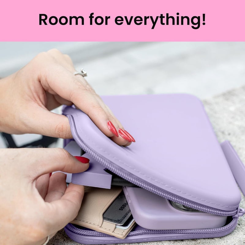 Strapsicle Silicone Clutch for Kindle & E-Readers – Multi-Purpose Bag for Phone, Wallet & Keys – Fits 6.8″–7″ Paperwhite 2024, 6″ Kindles, Kobos, Nook– Anti-Dust Coating - Eggnog - Image 4
